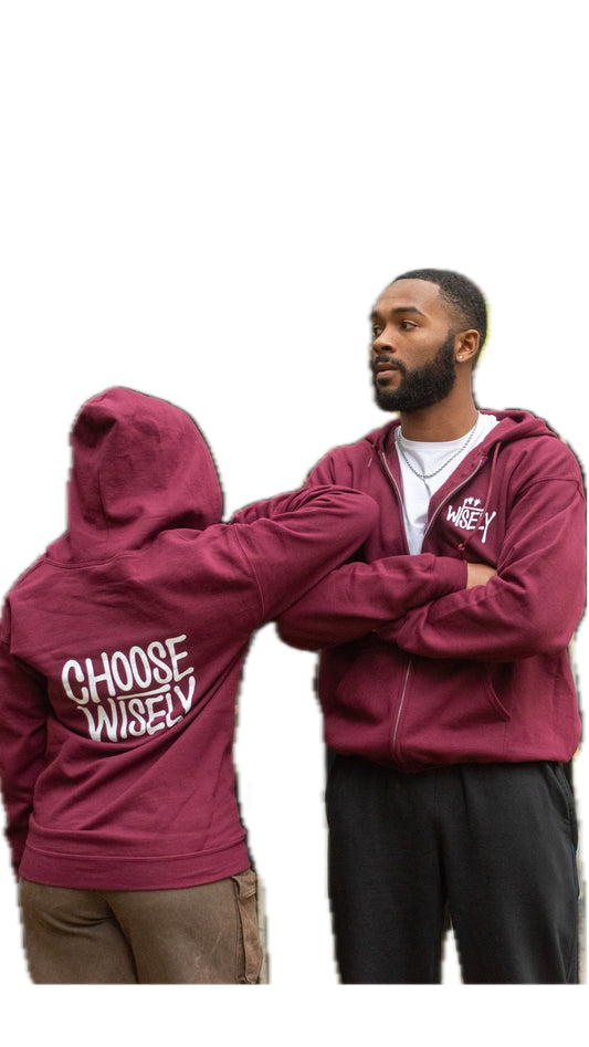 Maroon Wisely Hoodie